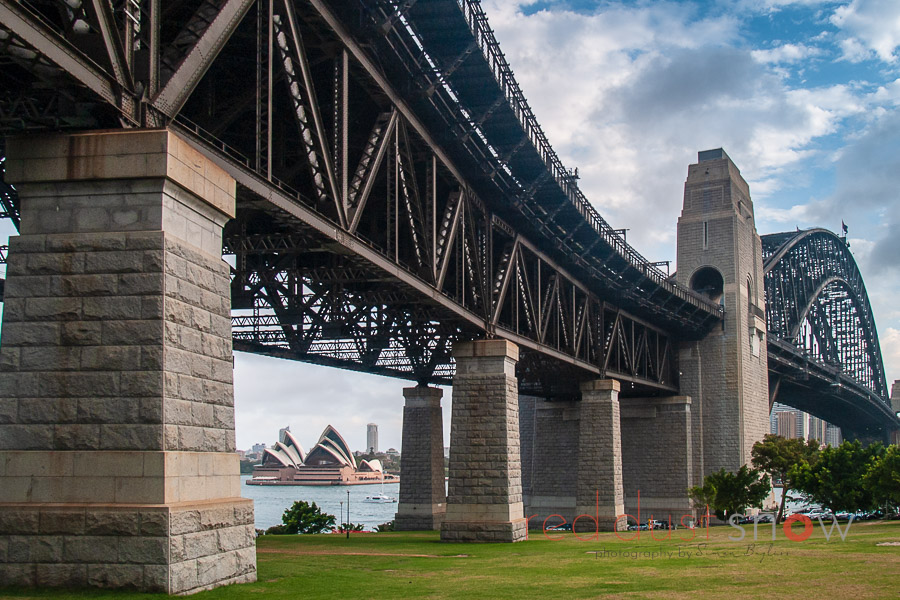 The Sydney Harbour Bridge and The Sydney Opera House from Milson's Point.