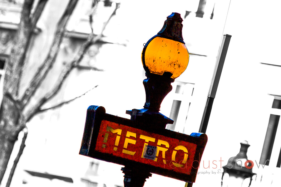 Paris Metro Sign, Paris France