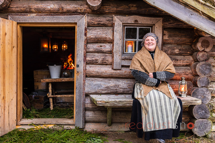 The Timmerkojan (Timber Hut) is a wonderful historic display of life as it was many years ago. Norra Berget Sundsvall, Vasternorrland, Sweden. (© Simon Bayliss)