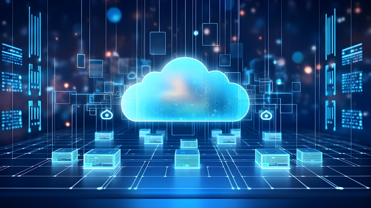 Cloud Hosting structure illustration. Red Dust Snow, Albury Wodonga