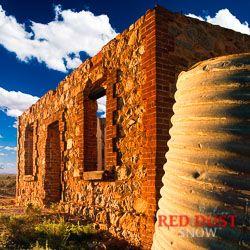 Old sandstone buildings at Silverton, near Broken Hill, Outback NSW, Australia