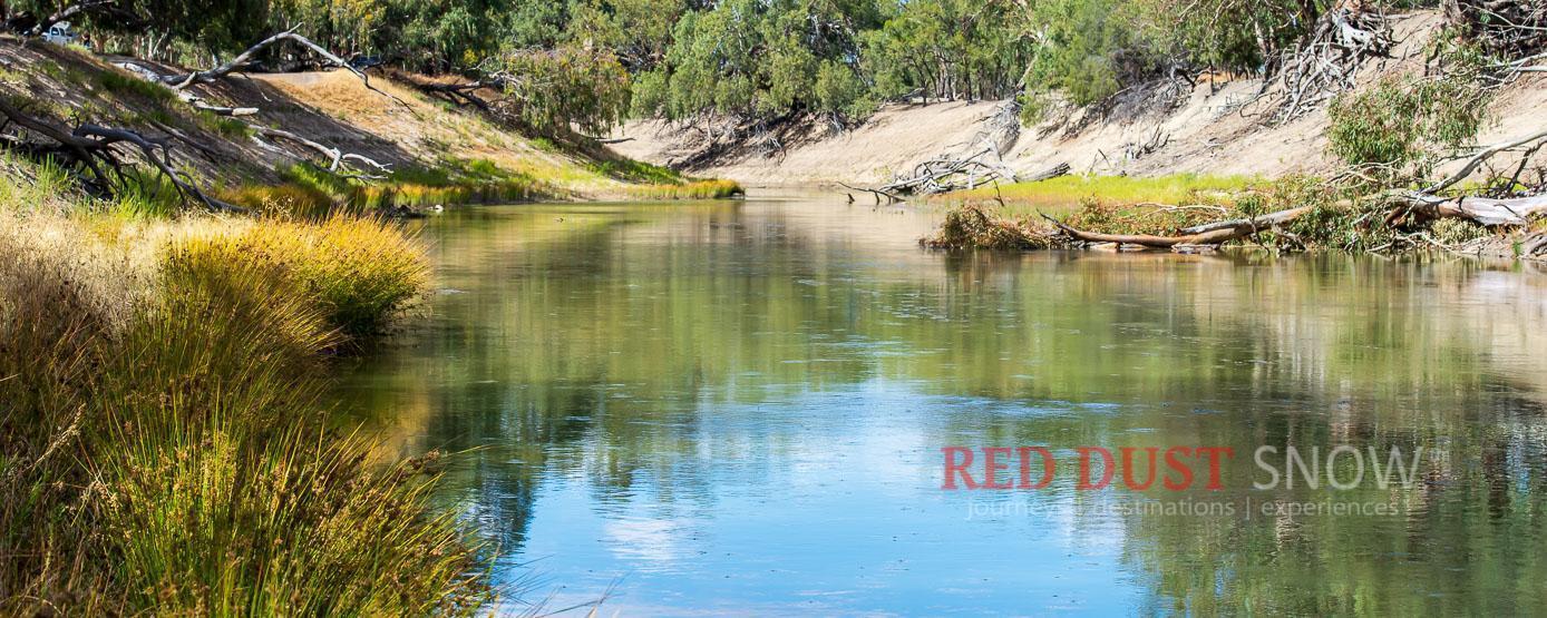 The Darling River in 2018 at Bindara Station, Menindee, Outback NSW