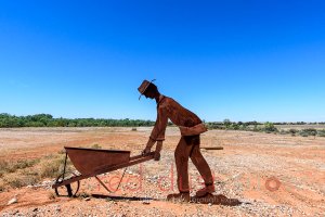 Miners Statue